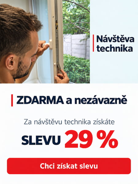 ZDARMA a nezávazně si objednejte návštěvu technika na zateplení oken. Sleva 29%.
